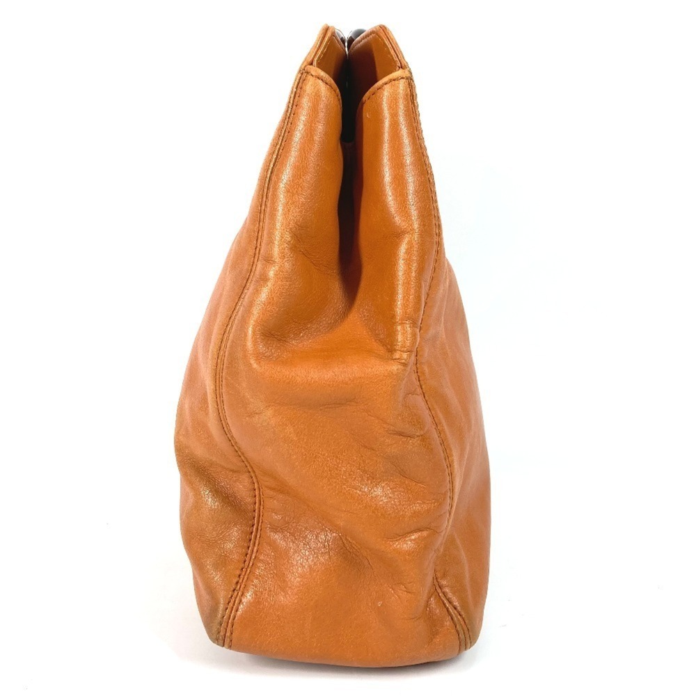 CHANEL Vintage Brown Leather Logo Tote Bag - Picture 12 of 16